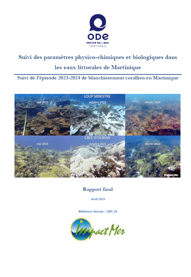 Suivi de l’épisode 2023-2024 de blanchissement corallien en Martinique